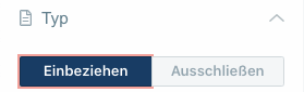 Filter Einbeziehen oder Ausschließen