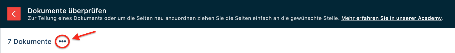 Gemeinsames Bearbeiten der Belege in der Überprüfungsgruppe