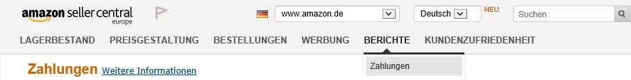 Transaktion aus Amazon in domonda einspielen